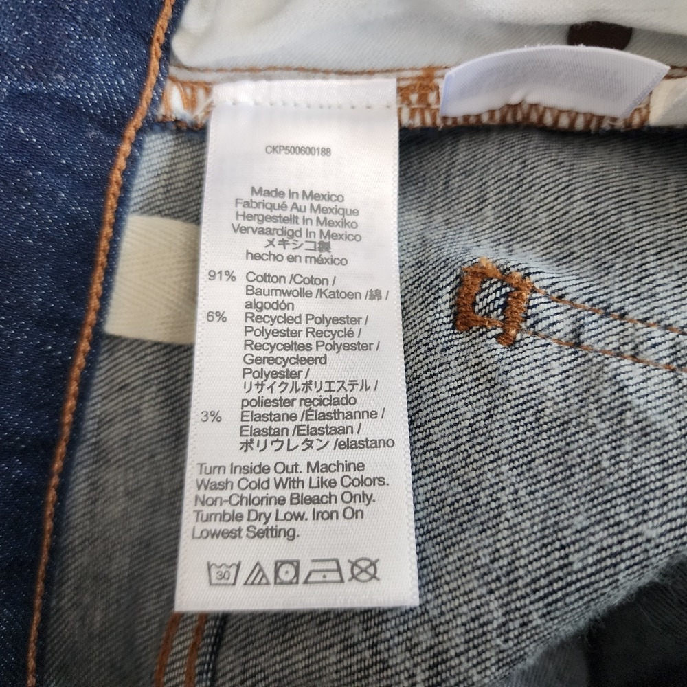 Madewell Jeans Womens Size 27 Petite Flare Curvy Stretch Dark Blue Wash 27P - Picture 10 of 14